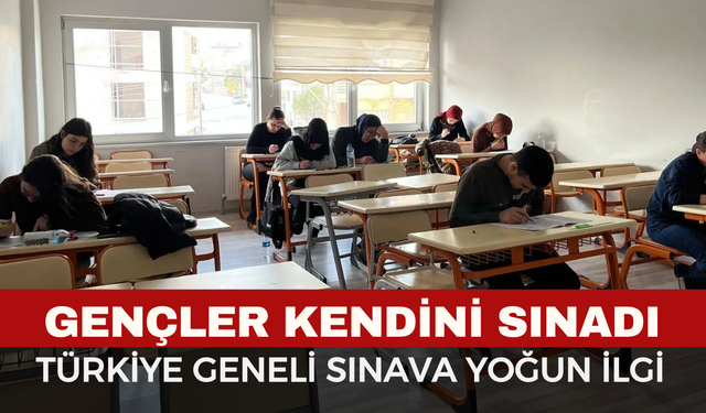 Gençlik Merkezi’nde Türkiye Geneli Deneme Sınavı