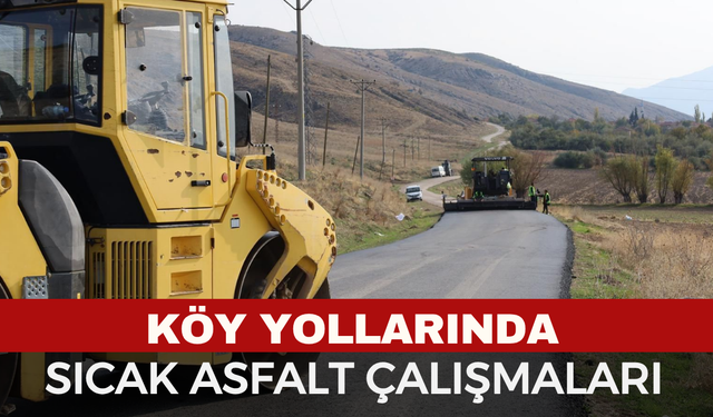 Dinar'ın köylerinde sıcak asfalt çalışmaları başladı