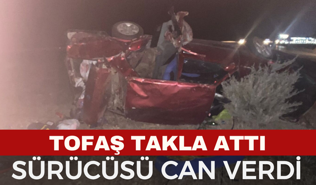 Afyonkarahisar'da tofaş takla attı