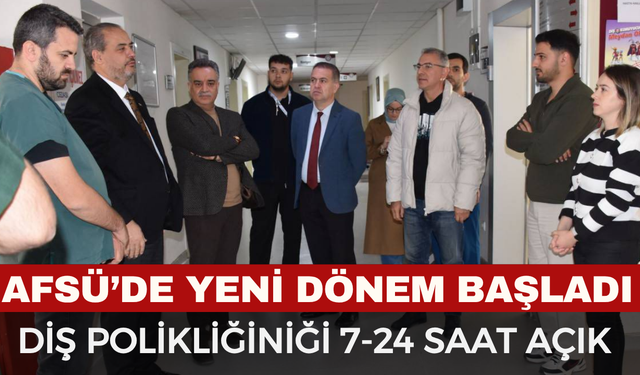 AFSÜ’de Türkiye’de Bir İlk 24 saat açık poliklinik