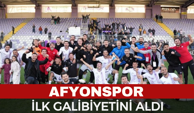 1923 Afyonkarahisarspor Sezonun İlk Galibiyetini Aldı: 2-1