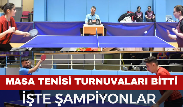 Yurtlig Masa Tenisi Şampiyonları Afyonkarahisar’da Belli Oldu