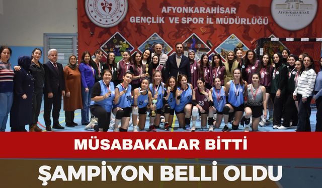 Afyonkarahisar Yurt Lig Voleybol Kız Şampiyonu Belli Oldu