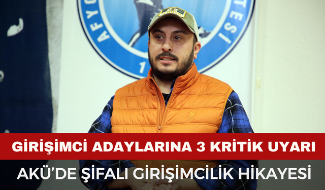 AKÜ’de Şifalı Girişimcilik Hikayesi