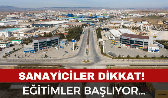 Afyon OSB Duyurdu: Eğitimler Başlıyor!