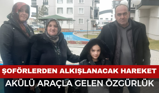 Afyon'da Şoförlerden Alkışlanacak Hareket