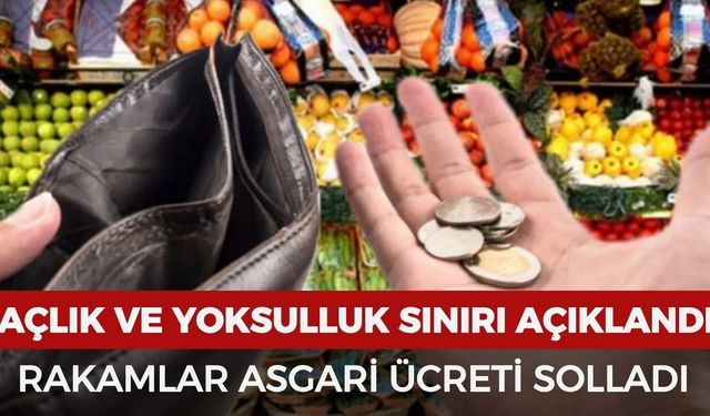 Açlık ve yoksulluk sınırı açıklandı: Rakamlar asgari ücreti solladı