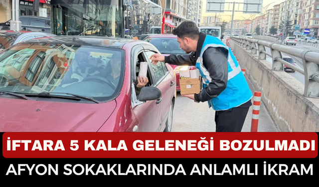 Afyonkarahisar’da AK Gençler Sahada! "İftara 5 Kala" Kumanyaları Sürücülerle Buluştu