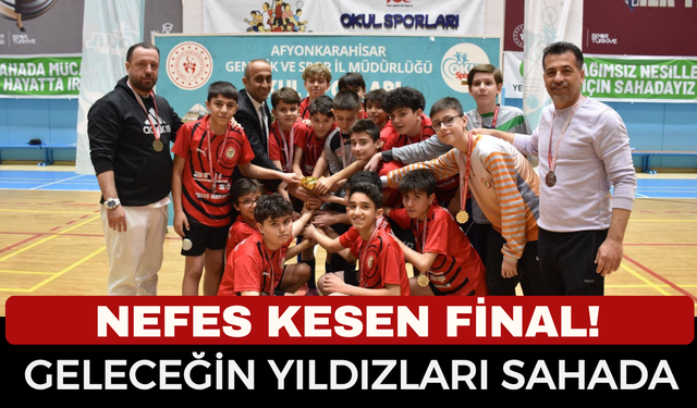 Afyon’da Futsal Şampiyonu Belli Oldu! Kocatepe Ortaokulu Tınaztepe’de Kupayı Kaldırdı