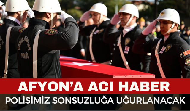 Afyonlu Polis Memuru Mustafa Yıldırım Son Yolculuğuna Uğurlandı