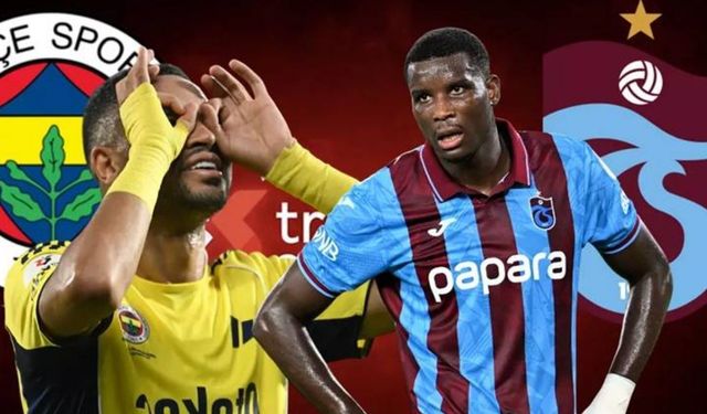 Fenerbahçe Trabzonspor maçı kaç kaç? Trabzonspor Fenerbahçe golleri kim attı?