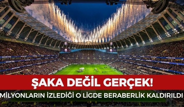 Milyonlarca kişinin izlediği o ligde beraberlik kaldırıldı