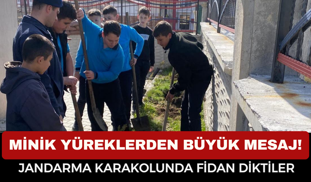 Karaadilli Ortaokulu Öğrencilerinden Jandarma’ya Anlamlı Ziyaret