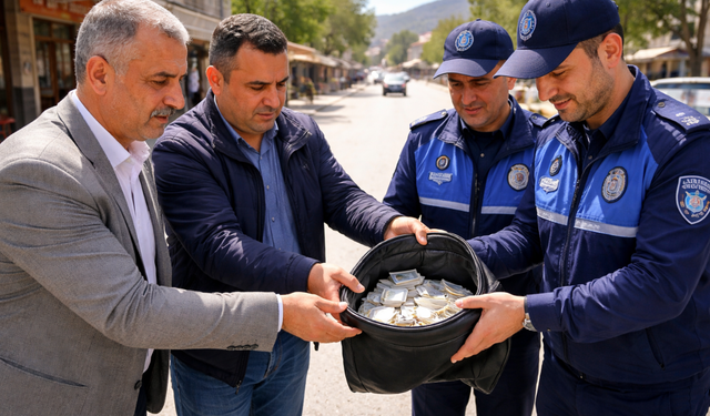 Yolda Buldukları 176 Bin Lirayı Sahibine Teslim Ettiler! Duyarlı Muhtarlar Takdir Topladı