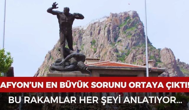 Afyonkarahisar'ın en büyük sorunu ortaya çıktı