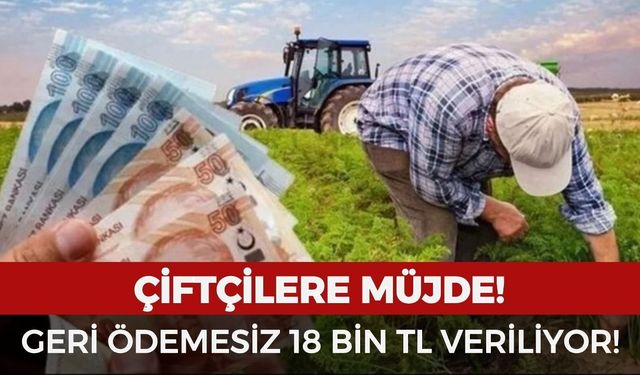 Çiftçilere müjde: Başvuranlara geri ödemesiz 18 bin TL verilecek