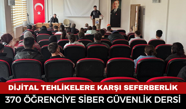 Afyonkarahisar’da 370 Öğrenciye Siber Güvenlik Eğitimi: SiberAY Kapsamında Farkındalık Semineri