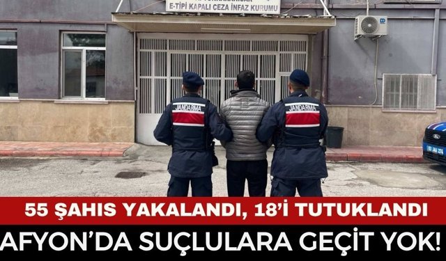 Afyon’da Son Bir Haftada Nefes Kesen Takip: Onlarca Tutuklama... Aralarında Cinayet Zanlısı da Var!