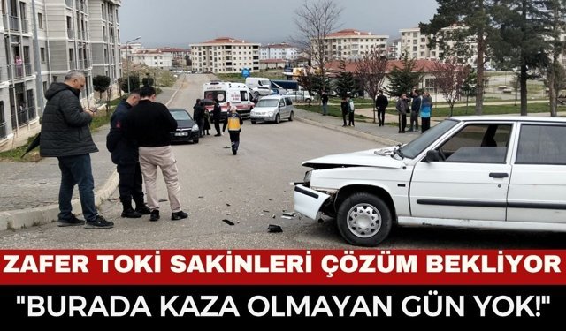 Afyonkarahisar Zafer TOKİ Sakinleri Kazalara Çözüm İstiyor