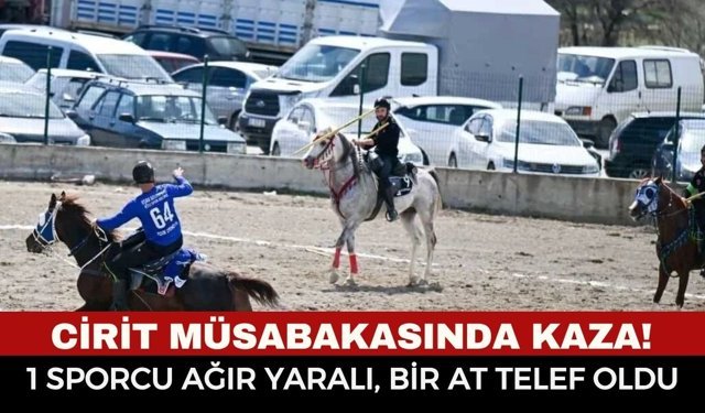 Cirit Müsabakasında Akıl Almaz Kaza! At Telef Oldu, Sporcu Ağır Yaralı...