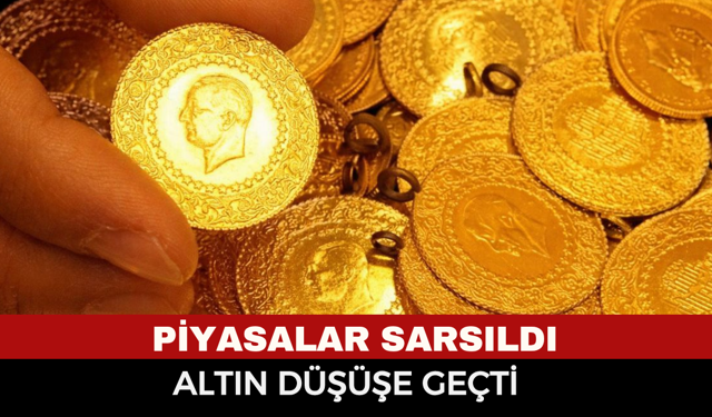 Piyasalar sarsıldı, altında düşüş devam ediyor