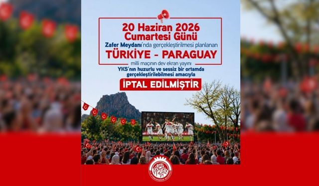 Afyonkarahisar Belediyesi'nden Flaş Karar! Zafer Meydanı'ndaki Dev Ekran Yayını İptal Edildi