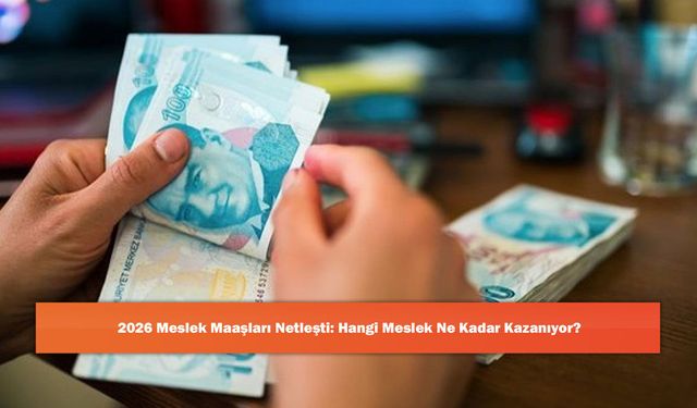 2026 Meslek Maaşları Netleşti: Hangi Meslek Ne Kadar Kazanıyor?
