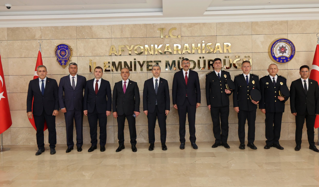 İçişleri Bakan Yardımcısı Ali Çelik ve Vali Dr. Naci Aktaş’tan İl Emniyet Müdürlüğü’ne Ziyaret
