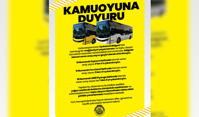 Afyonkarahisar Belediyesi'nden acil ulaşım önlemi: 3 kritik hatta araç sayıları artırıldı