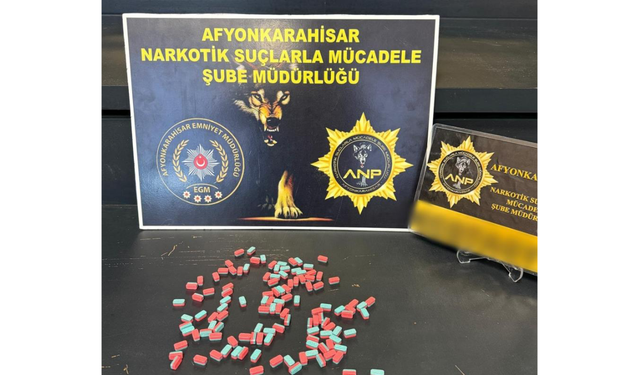 Afyonkarahisar'da 121 uyuşturucu hap ele geçirildi: Şüpheli tutuklandı