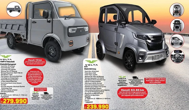 A101’e 280 bin TL’lik elektrikli kamyonet geliyor! Menzili dikkat çekti