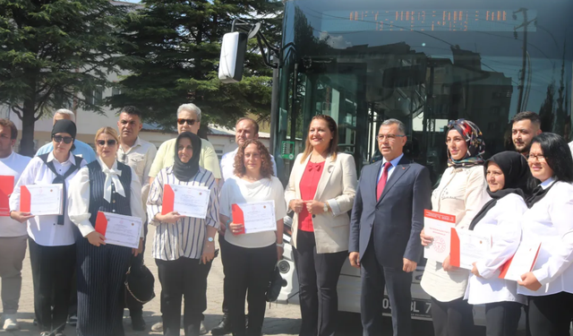 Afyonkarahisar'da istihdam garantili şoför eğitimi tamamlandı: 31 sürücü göreve hazırlanıyor