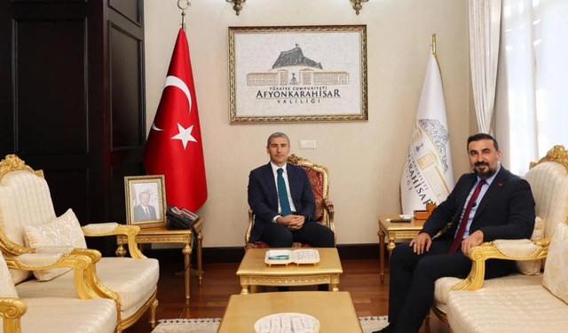 AK Parti Afyonkarahisar İl Başkanı Kavak’tan Vali Aktaş’a ilk ziyaret
