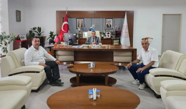 Kayıhan Belediye Başkanı Demiray’dan İl Milli Eğitim Müdürü Altınkaynak’a ziyaret