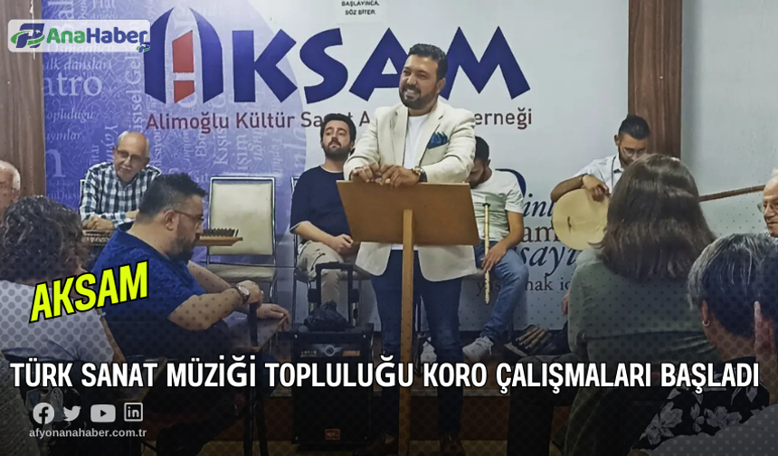 Türk Sanat Müziği Topluluğu Koro Çalışmaları Başladı