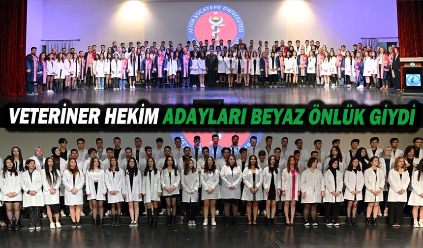 Veteriner Hekim Adayları Beyaz Önlük Giydi