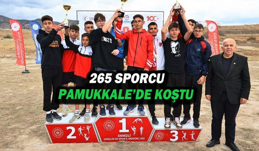 265 Sporcu Pamukkale’de Koştu