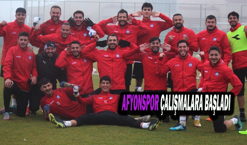 Afyonspor Çalışmalara Başladı