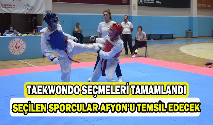 Taekwondo il seçmesi tamamlandı   