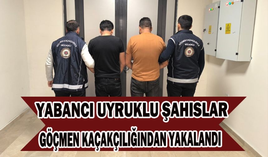 Yabancı uyruklu şahıslar göçmen kaçakçılığı yaparken yakalandı