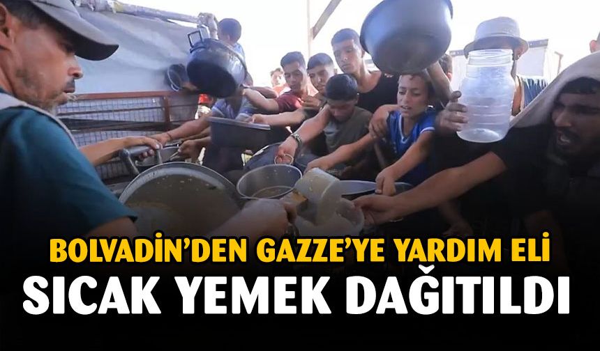 Bolvadin'den Gazze'ye yardım eli uzandı