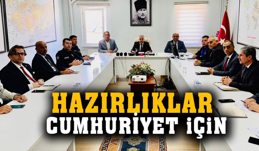 29 Ekim Cumhuriyet Bayramı kutlama komitesi toplantısı gerçekleştirildi