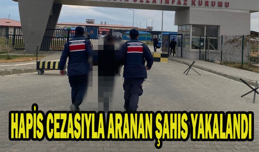 6 yıl 8 ay hapis cezasıyla aranan şahsı jandarma yakaladı