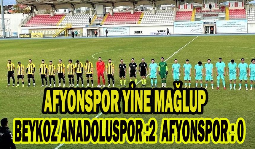 AFYONSPOR YİNE MAĞLUP