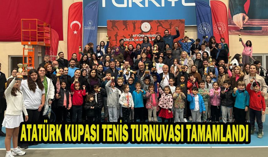 ATATÜRK KUPASI TENİS TURNUVASI TAMAMLANDI