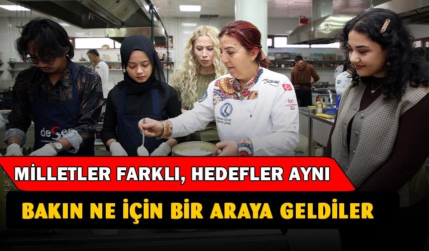 Afyon'da Uluslararası Öğrencilerle Sıfır Atık'tan Yemekler Yapıldı