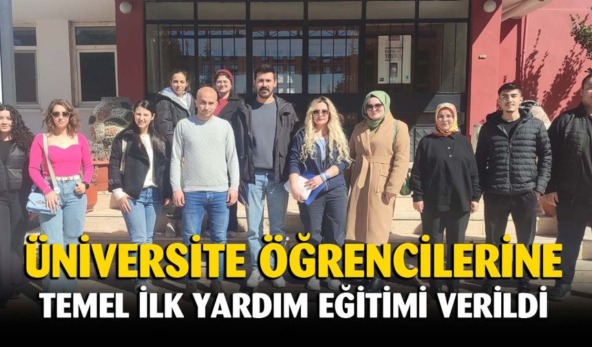 Sandıklı MYO’da temel ilk yardım eğitimi gerçekleştirildi