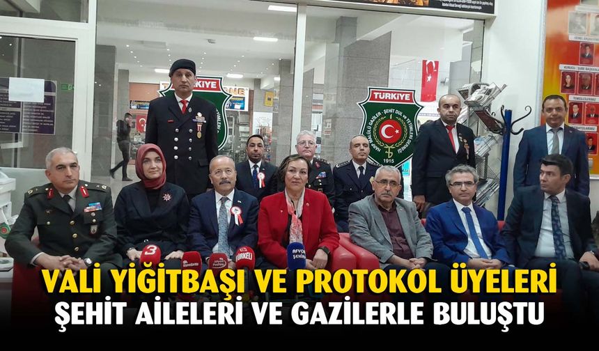 Afyonkarahisar Valisi Yiğitbaşı, şehit aileleriyle buluştu