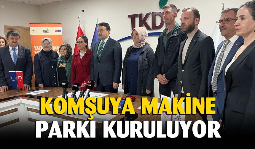 Komşuya makine parkı kuruluyor