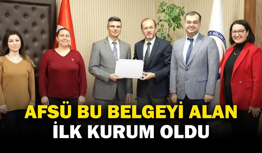 Beslenme Dostu ve Fiziksel Aktiviteyi Destekleyen İşyeri "AFSÜ"